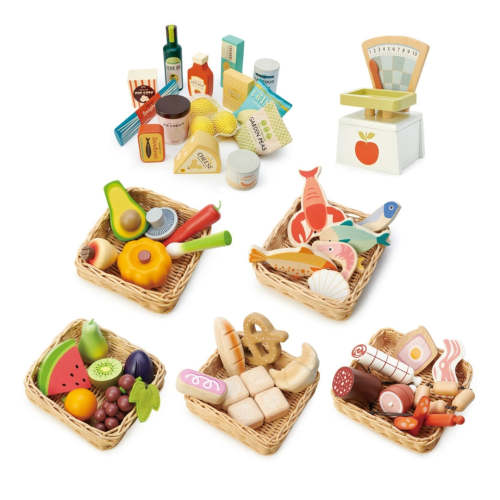 Wooden Market Playset
