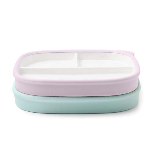 Clean Start Toddler Divided Plate | Premium Ceramic | Non Toxic – Ello