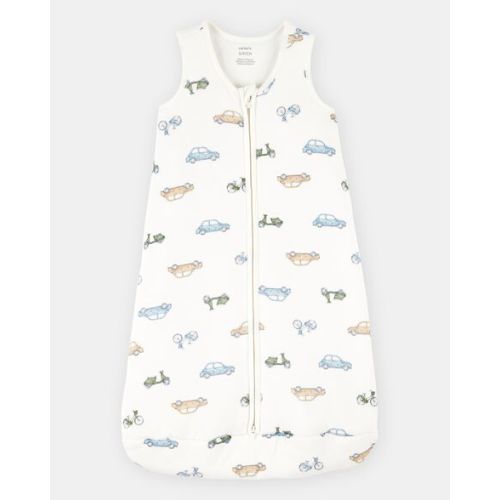 Baby Boy 2-Way Zip Cars PurelySoft Wearable Blanket - Ivory | Carter's