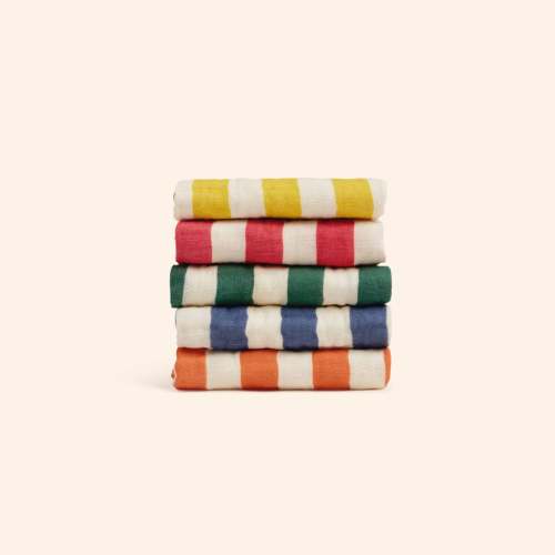 Organic Cotton Wash Cloths Five Pack