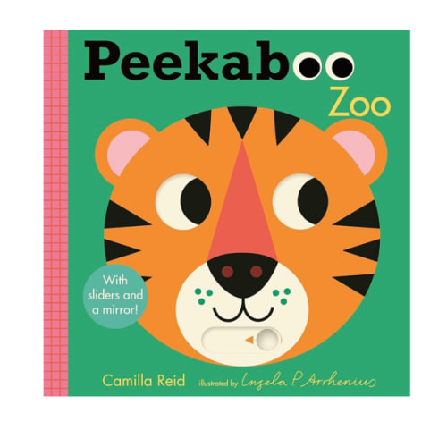 Peekaboo: Zoo: (An Interactive Board Book for Babies & Toddlers with Mirror & Sliders to Push, Pull, or Turn. Cute Zoo Animal Artwork Includes a Rhino, Hippo, Camel, & More.)