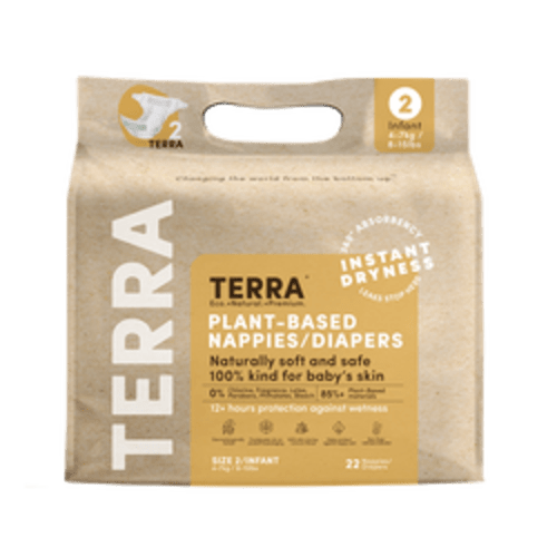 Size 2 Diapers, Non-Toxic Diapers | Plant-Based Diapers