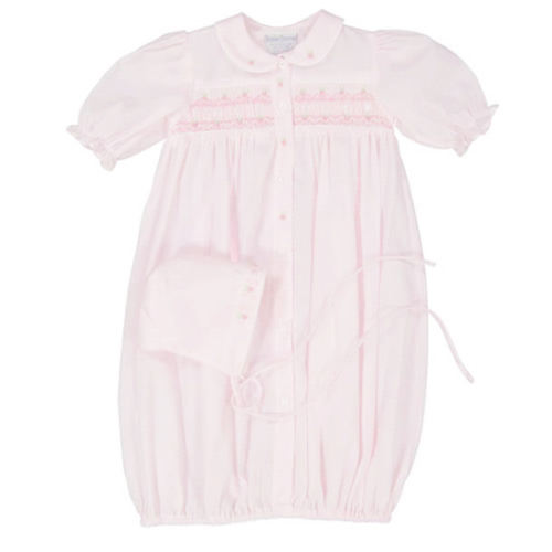 Ribbon Smocked Take Me Home Gown with Hat | Feltman Brothers