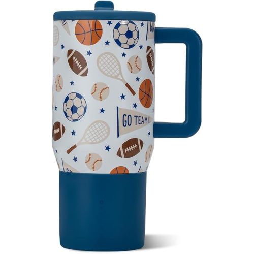 HydroJug Traveler 20oz Kids Insulated Tumbler with Handle, All-Stars