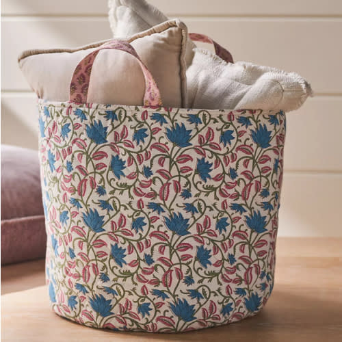 Quilted Block Print Basket