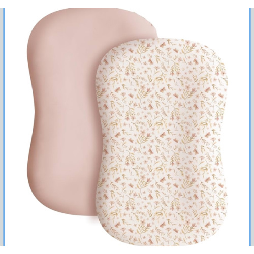 Konssy 2 Pack Baby Lounger Cover, Stretchy and Soft Newborn Lounger Cover, Infant Lounger Slipcover for Boys Girls, Covers Only (Pink Spring,Pink)