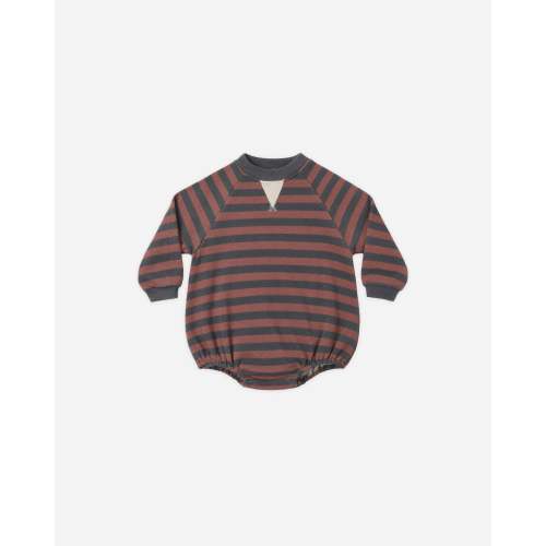 Crew Neck Romper Mulberry Stripe – Rylee + Cru