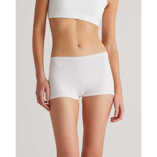 Cotton Boyshort (6-pack) in Soft White
