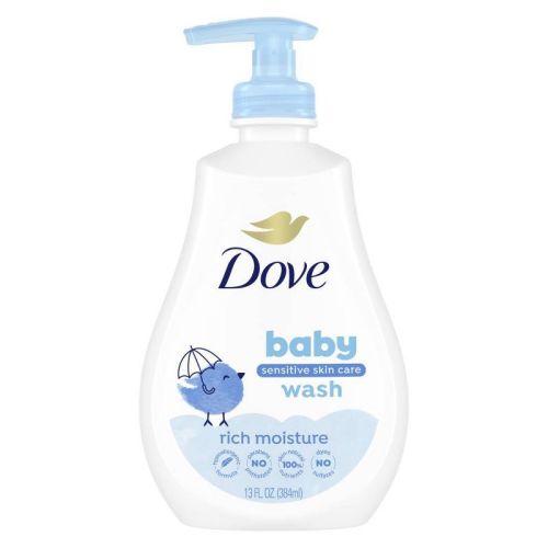Baby Dove Rich Moisture Baby Wash & Shampoo, Hypoallergenic and Tear-Free - 13 fl oz