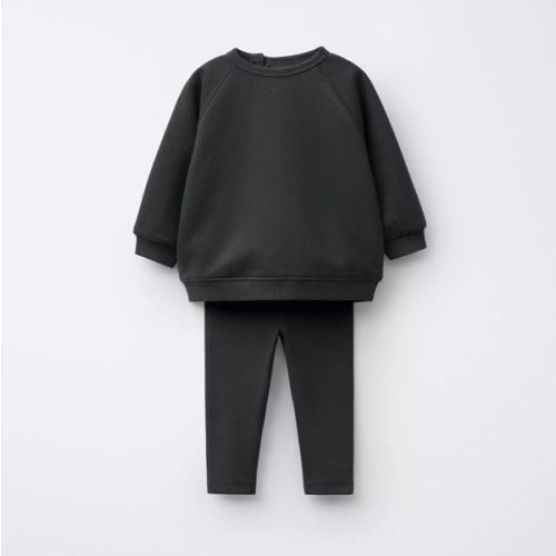 PLAIN SWEATSHIRT AND LEGGINGS SET - Dark anthracite | ZARA United States