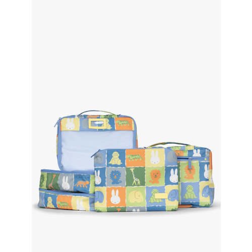 Miffy Packing Cubes 5-Piece Set in Miffy Blue Zoo Trip | CALPAK