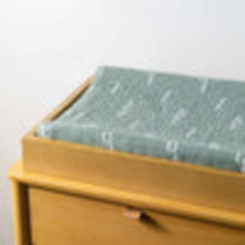 Babyletto Quilted Changing Pad Cover in GOTS Certified Organic Muslin Cotton