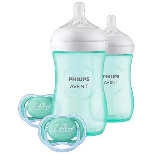 Avent - Natural Baby Bottle Teal Baby Gift Set