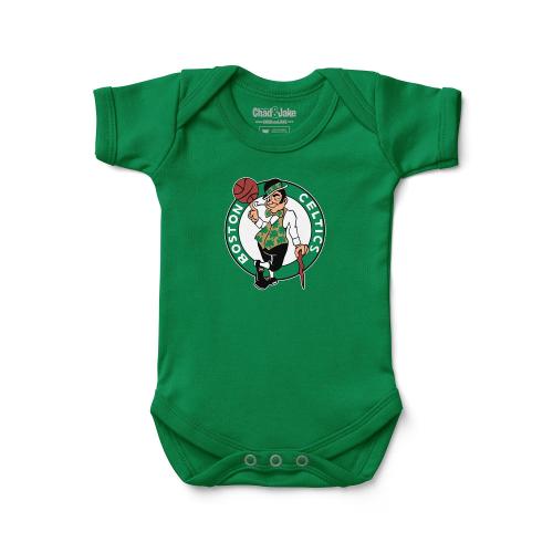 Boston Celtics Baby Bodysuit - NBA Green & White Infant Apparel - Basketball Newborn Gift