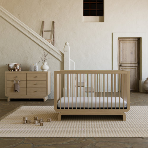 Storkcraft Santorini 5-In-1 Convertible Crib And 6 Drawer Dresser 2-Piece Nursery Set & Reviews | Wayfair
