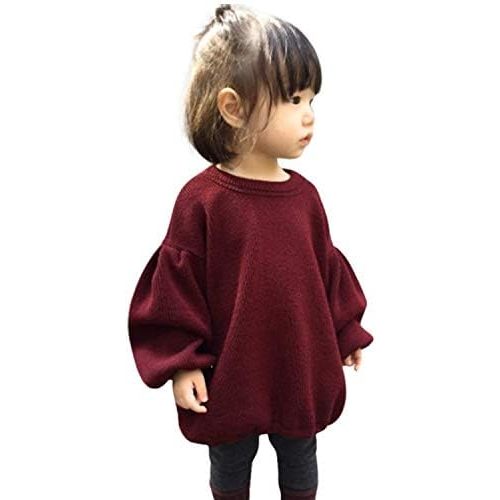 GRNSHTS Baby Girls Loose Long Sleeve Knit Sweater