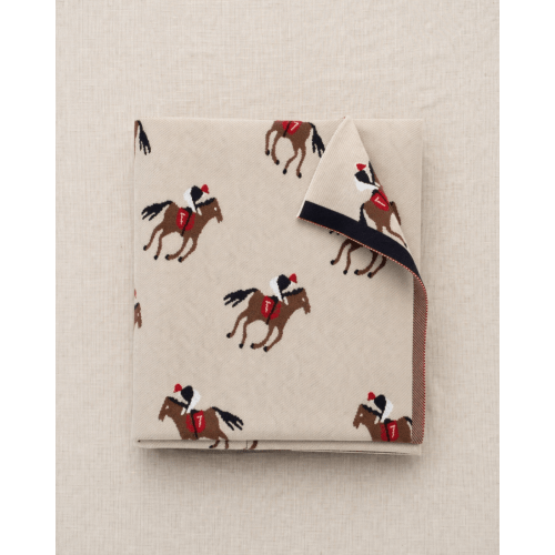 Equestrian Horse Racing Cotton Baby Blanket&nbsp;