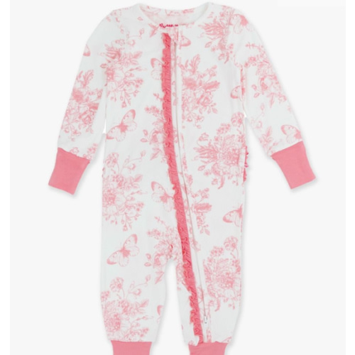 Convertible Ruffle One Piece Pajama, Bamboo Viscose