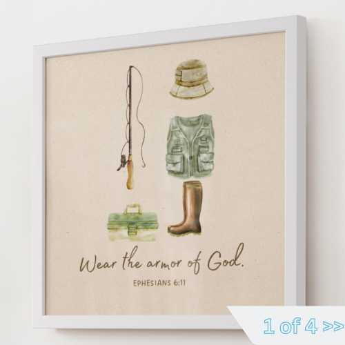 Fishing Bible Verse Prints – Christian Wall Art for Fishing Boy Nursery, Sunday School Classroom Decor, Boy Nursery Bible , Digital Download