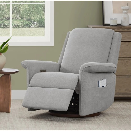 Mila Power Swivel Nursery Glider Recliner