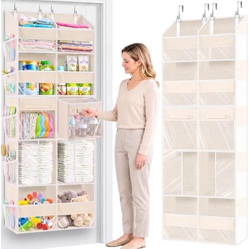 Extra Large Door Storage of 8 Compartments & 2 Drawers