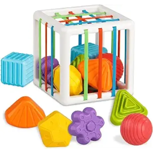 Montessori Sensory Cube Toy for Toddlers