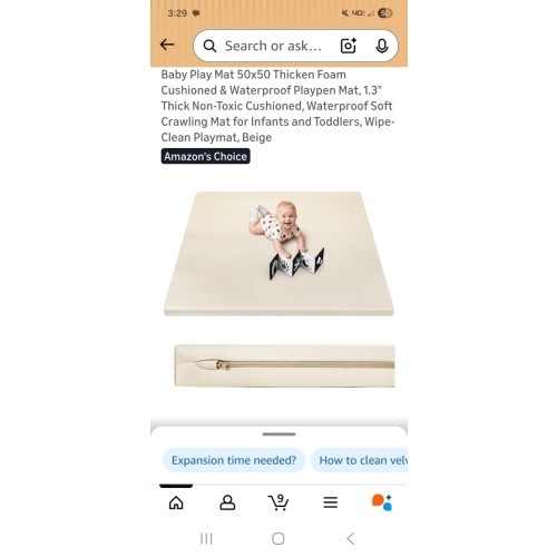 Amazon.com : Baby Play Mat 50x50 Thicken Foam Cushioned & Waterproof Playpen Mat, 1.3" Thick Non-Toxic Cushioned, Waterproof Soft Crawling for Infants and Toddlers, Wipe-Clean, Green : Baby