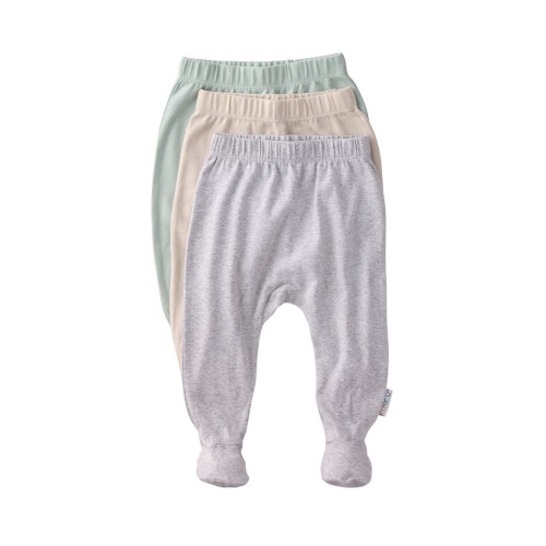 Fallon Footed Organic Cotton Assorted 3-Pack Pants