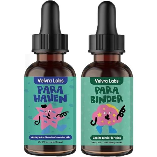 Parasite Cleanse for Kids,with Black Walnut and Wormwood Extract ,2 Bottles