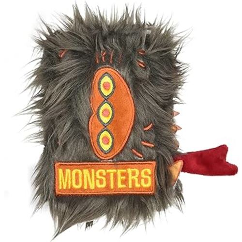 Harry Potter Monster Book Crinkle Pet Toy | Monster Book Dog Toy Version | Fuzzy and Crinkly Dog Toy Inspired by Wizarding World | Multisensory Dog Toy Plush