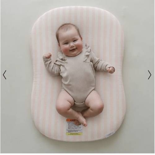 Infant Lounger Muslin Cover | Petal Stripe