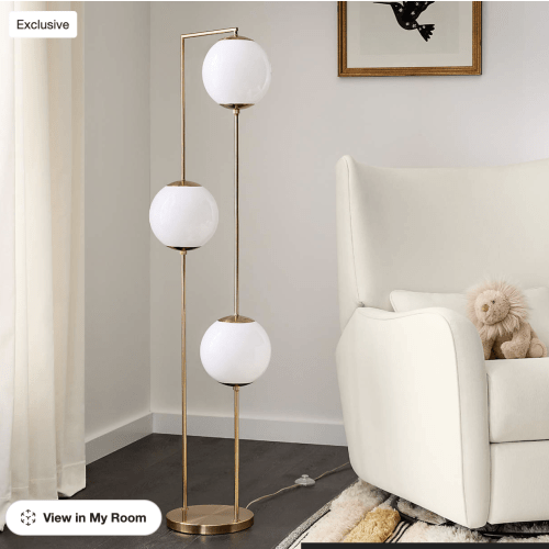 Cosmos Gold Metal Kids Floor Lamp