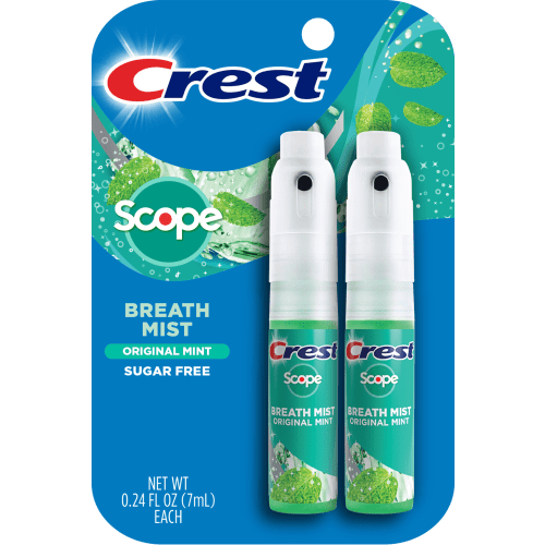 Crest Scope Long Lasting Mint Breath Mist, 0.24 fl oz, 2 ct