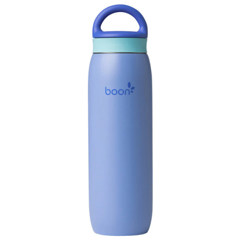 Boon Frosh Portable Breast Milk Chiller - Stainless Steel Cooler and Storage Container - Blue - Keeps Milk Cold for up to 17 Hours*