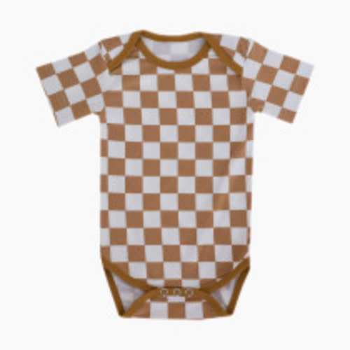 Copper Pearl Printed Short Sleeve Bodysuit - Rad, 0-3 M