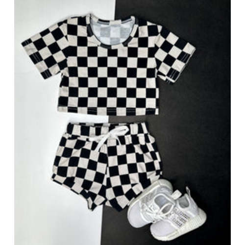 Black & Off White Checkered Set (FINAL SALE) – Bella-Breez Boutique
