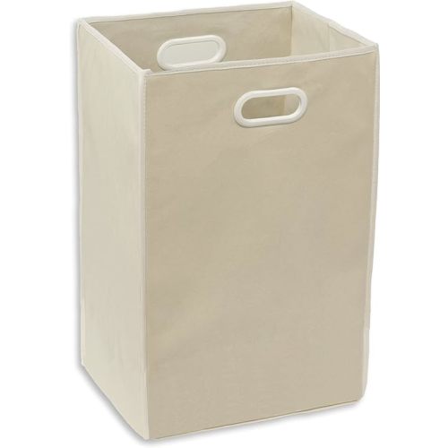 Simple Houseware Foldable Closet Laundry Hamper Basket, Beige