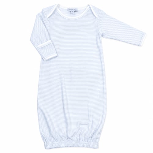 Mini Stripes Lap Gown - Pastel Blue