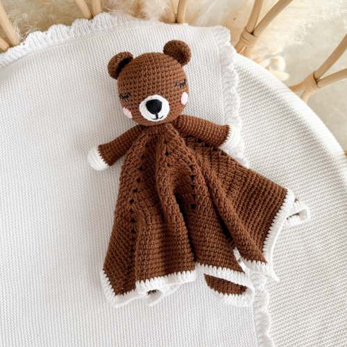 Charlie Bear - Heirloom Crochet Lovey Comforter