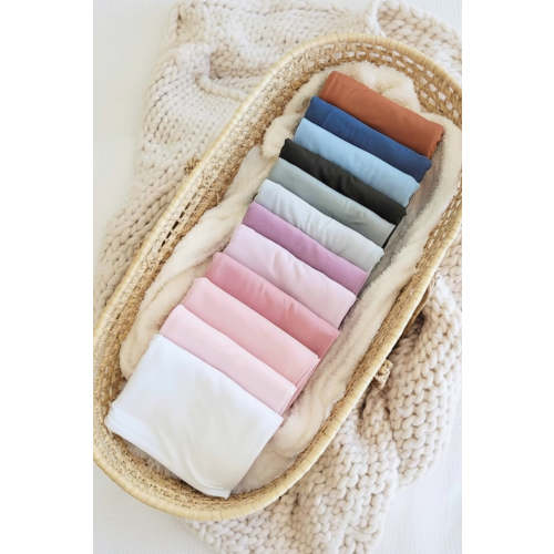 All Solid Bamboo Knit Swaddle Blankets