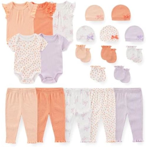 JELYLOVE 20 Pack Baby Boy Girl Bodysuits Sets New born Clothes Essentials