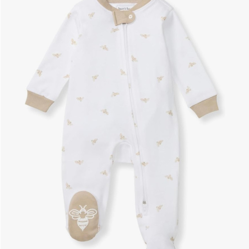 Burt's Bees Baby Boys' Organic Cotton, Sleep and Play Footed Pajamas