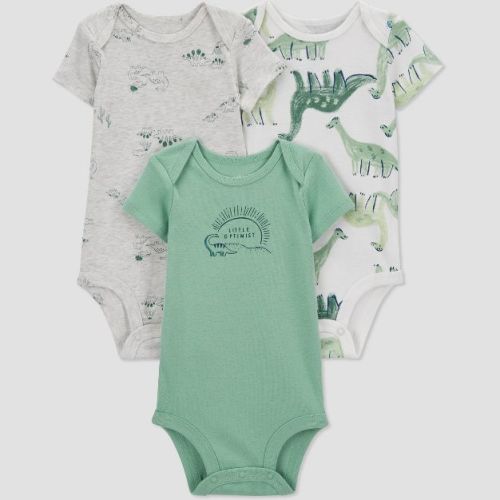 Carter's Just One You® Baby Boys' 3pk Bodysuit - Green/gray 3m