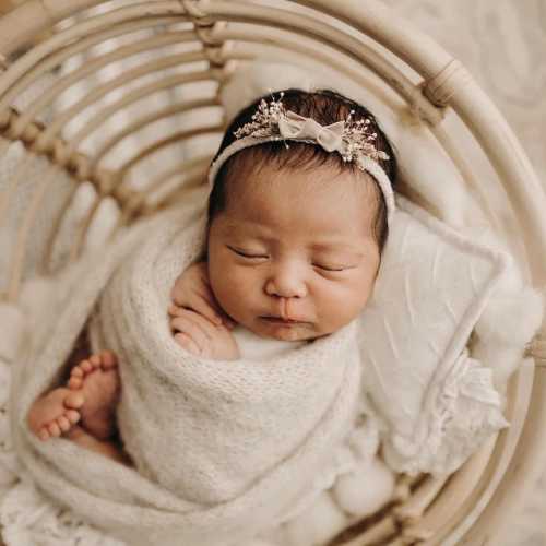 Vintage style bow headband - newborn photography - hattie bows