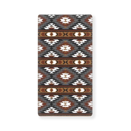 Southwest Baby Crib Sheets for Boys Girls Aztec Themed Fitted Crib Sheet for Standard Crib and Toddler Mattress Brown Baby Mattress Sheets Toddler Bed Sheet 52x28x8 in
