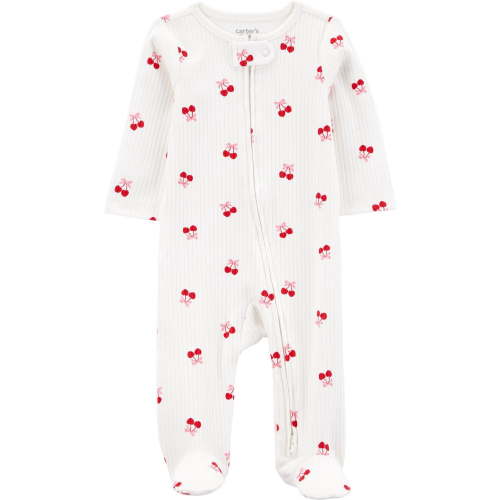 Carter's Child of Mine Baby Girls' 2-Way Zip Ribbed Sleeper - Walmart.ca