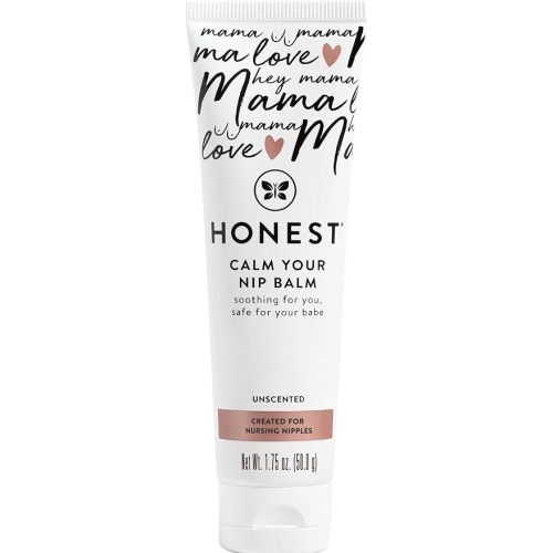 The Honest Company Mama Calm Your Nip Balm, Nourishing Soothing Nipple Cream for Nursing, Naturally Derived and Safe Sensitive Baby Skin, 1.75 fl oz