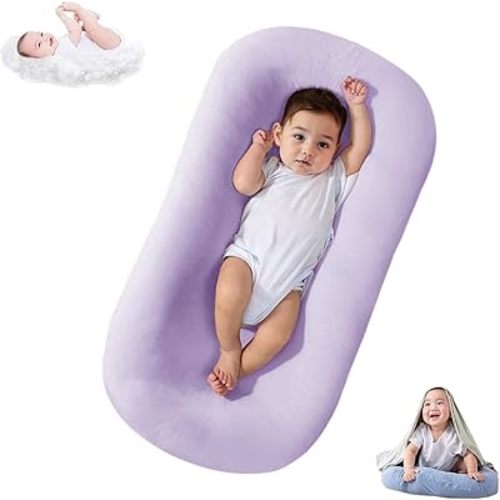 Lucakuins Baby Lounger Cover for Infants Loungers 0-24 Months, 100% Cotton Soft and Breathable Lounger Slipcover（Only Lounger Cover, Without The Lounger） (011, OneSize)