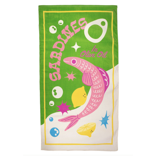 Beach Please! Giant Towel - Sardines – ban.do
