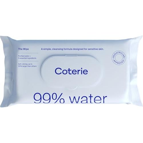Coterie, Water Baby Wipes, 56 Count